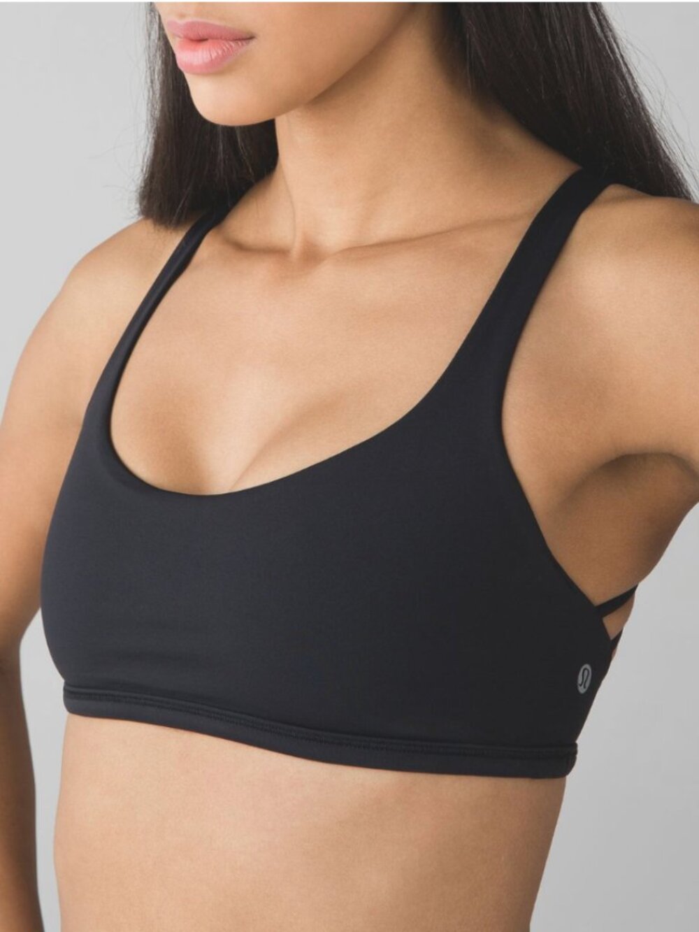 Lululemon Free to Be Wild Black Strappy Sports Bra Size 4
